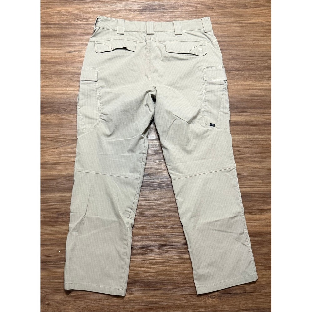 5.11 Tactical Stryke Mens Khaki Tan Flex-Tac Ripstop Cargo Pants Sz 34x30 - Picture 11 of 12